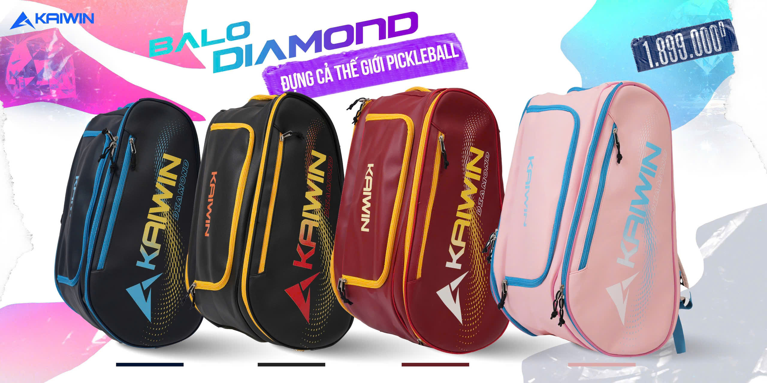 Balo Pickelball Kaiwin Diamond