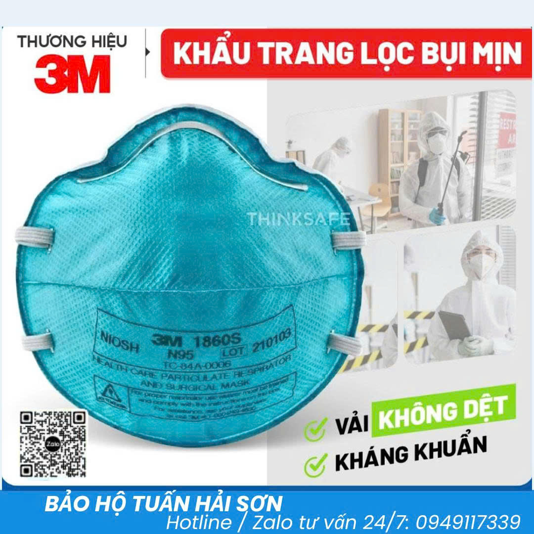 Khẩu Trang 3M 1860 Chính Hãng I Tiêu Chuẩn N95