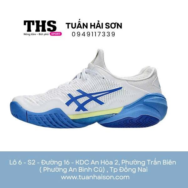  Giày Asics Court FF3 ‘White Blue’ – Hàng Chính Hãng